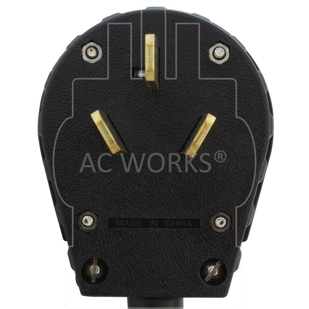 AC WORKS 50 Amp 125-Volt/250-Volt NEMA 10-50 3-Prong Old Style Range/Welder Plug to 2 NEMA 5-20 Household Connections 5 AC WORKS 50 Amp 125-Volt/250-Volt NEMA 10-50 3-Prong Old Style Range/Welder Plug to 2 NEMA 5-20 Household Connections - Image 3