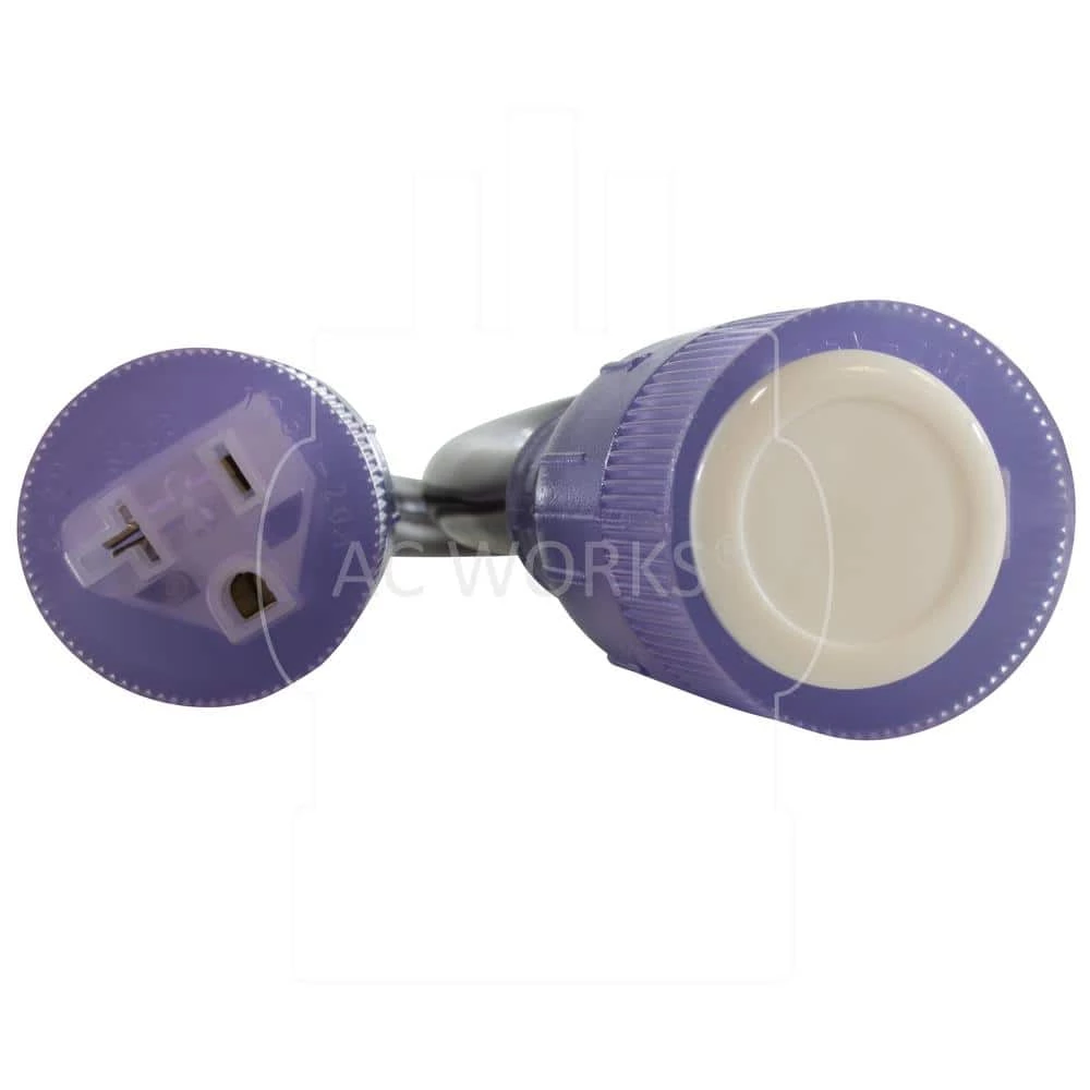 AC WORKS 50 Amp 125-Volt/250-Volt NEMA 10-50 3-Prong Old Style Range/Welder Plug to 2 NEMA 5-20 Household Connections 8 AC WORKS 50 Amp 125-Volt/250-Volt NEMA 10-50 3-Prong Old Style Range/Welder Plug to 2 NEMA 5-20 Household Connections - Image 6