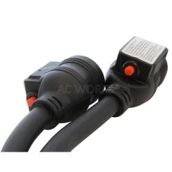 AC WORKS 50A 125-Volt/250-Volt NEMA 10-50 3-Prong Range/Welder/Dryer Plug to 2 NEMA 5-20 Household Connections With 20A Breakers -Extension Cords Sales Store ac works extension cord accessories 1050ycb520 44 1000