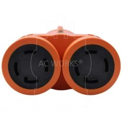 AC WORKS Adapter L14-30P 30 Amp 4-Prong Plug to Two 30 Amp L14-30R 4-Prong Connectors -Extension Cords Sales Store ac works extension cord accessories advl1430l1430 1f 1000