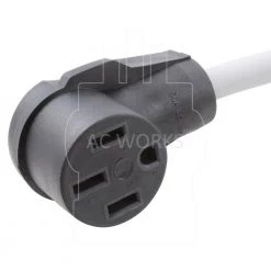 AC WORKS 1.5 ft. EVSE 30 Amp 3-Prong NEMA 10-30P Dryer Plug to 50 Amp Electric Vehicle Adapter Cord for Tesla Model S -Extension Cords Sales Store ac works extension cord accessories ev1030ms 018 1f 1000