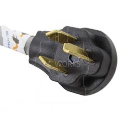 AC WORKS 1.5 ft. EVSE 30 Amp 3-Prong NEMA 10-30P Dryer Plug to 50 Amp Electric Vehicle Adapter Cord for Tesla Model S -Extension Cords Sales Store ac works extension cord accessories ev1030ms 018 4f 1000