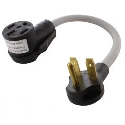 AC WORKS 1.5 ft. 10/3 EV Charging Adapter 30-Amp 250-Volt 6-30 Plug to 50-Amp Electric Vehicle Adapter for Tesla