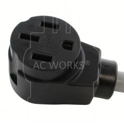 AC WORKS 1.5 ft. 20 Amp 4-Prong L14-20P Generator Locking Plug to NEMA 14-50R RV/EV/Range Connection Adapter -Extension Cords Sales Store ac works extension cord accessories evl1420ms 018 1f 1000