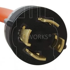 AC WORKS 1.5 ft. L14-30P 4-Prong 30 Amp Generator Plug to 6-30R 3-Prong 30 Amp 250-Volt HVAC Female Adapter -Extension Cords Sales Store ac works extension cord accessories l1430630 018 4f 1000