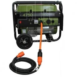 AC WORKS 1.5 ft. L14-30P 4-Prong 30 Amp Generator Plug to L6-30R 30 Amp 250-Volt 3-Prong Locking Connector -Extension Cords Sales Store ac works extension cord accessories l1430l630 018 fa 1000