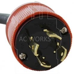 AC WORKS 1.5 ft. 3-Phase 30 Amp 250-Volt L15-30P 4-Prong Plug to L15-20R Locking 3-Phase 20 Amp 250-Volt Connector -Extension Cords Sales Store ac works extension cord accessories l1530l1520 018 4f 1000