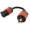 AC WORKS 1 ft. Adapter Cord 3-Phase 30 Amp 250-Volt L15-30P 4-Prong Plug to L6-30R Locking 250-Volt Connector -Extension Cords Sales Store ac works extension cord accessories l1530l630 012 64 1000