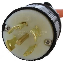 AC WORKS 1.5 FT. L21-30P 30 Amp 5-Prong Locking Plug to (4) household Outlets with 20 Amp Breakers -Extension Cords Sales Store ac works extension cord accessories l2130cbf520 4f 1000