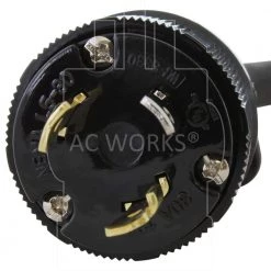 AC WORKS 1ft. SOOW 10/3 3-Prong NEMA L5-30P to 15 Amp/20 Amp Household Connector Adapter Cord -Extension Cords Sales Store ac works extension cord accessories l530520 012 4f 1000