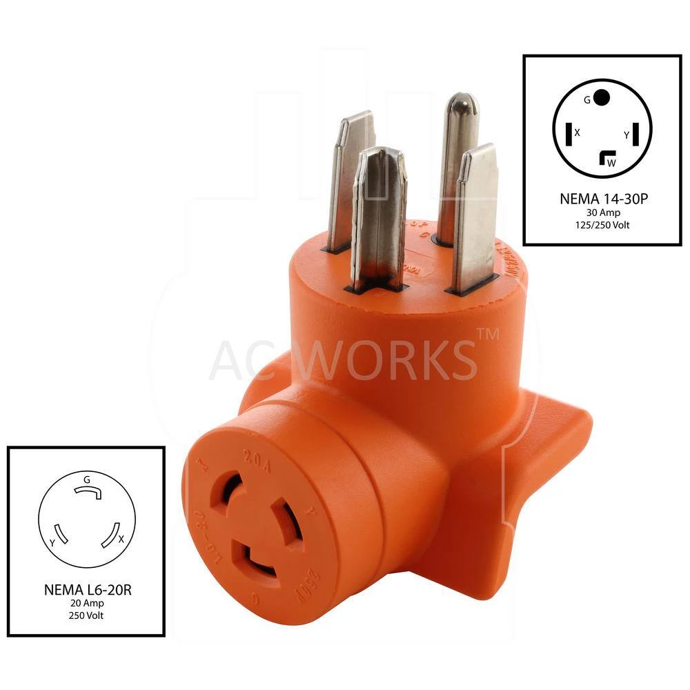 AC WORKS NEMA L6-20 Adapter Kit for 250-Volt Power Sources 5 AC WORKS NEMA L6-20 Adapter Kit for 250-Volt Power Sources - Image 3
