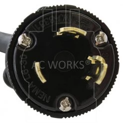 AC WORKS 1 ft. SOOW 10/3 3-Prong L6-30 Male Plug to 6-15/20R 15/20A 250-Volt Connector -Extension Cords Sales Store ac works extension cord accessories l630620 012 4f 1000