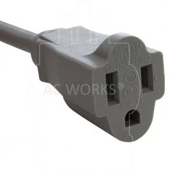 AC WORKS 15 ft. 13 Amp 16/3 Medical Grade Extension Cord -Extension Cords Sales Store ac works extension cord accessories md13apr 300 1f 1000