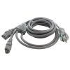 AC WORKS 10 ft. 13 Amp 16/3 Medical Grade Y-Cable with 2 C13 Connectors