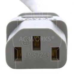 AC WORKS 15 ft. 15 Amp 14/3 Medical Grade Power Cord with IEC C13 Connector -Extension Cords Sales Store ac works extension cord accessories md15ac13 180 1f 1000