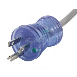 AC WORKS 15FT 14/3 15A Medical Grade Power Cord With Locking Right Angle IEC C13 Connector -Extension Cords Sales Store ac works extension cord accessories md15arc13 180al 4f 1000