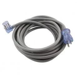 AC WORKS 20 ft. 14/3 15 Amp Hospital/Medical Grade Green Dot Power Cord NEMA 5-15P to Left Angle IEC C13 (IT/CPU/Server End)