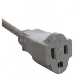 AC WORKS Up to 6.5 ft. 10 Amp 18/3 Coiled Medical Grade Extension Cord -Extension Cords Sales Store ac works extension cord accessories mdc515pr 1f 1000