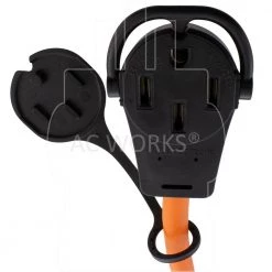 AC WORKS 1 ft. 50 Amp 14-50 Piggy-Back Plug to Household 15/20 Amp Connector Adapter Cord -Extension Cords Sales Store ac works extension cord accessories pb1450520 44 1000