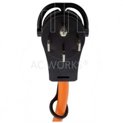 AC WORKS 1 ft. 50 Amp 14-50 Piggy-Back Plug with 6-20R Connector Adapter Cord -Extension Cords Sales Store ac works extension cord accessories pb1450620 4f 1000