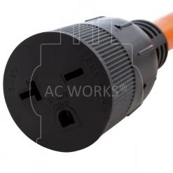 AC WORKS 1 ft. 50 Amp 14-50 Piggy-Back Plug with 6-20R Connector Adapter Cord -Extension Cords Sales Store ac works extension cord accessories pb1450620 76 1000