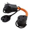 AC WORKS 1 ft. 50 Amp 14-50 Piggy-Back Plug with TT-30R Connector Adapter Cord -Extension Cords Sales Store ac works extension cord accessories pb1450tt 64 1000
