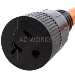 AC WORKS 1 ft. 30 Amp RV Piggy-Back Plug with 15/20 Amp Household Connector -Extension Cords Sales Store ac works extension cord accessories pbtt30520 76 1000