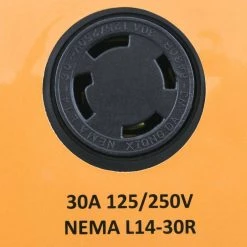 AC WORKS 10 ft. L14-30 30 Amp 10/4 Chainable PDU Extension Cord with 20 Amp Household GFCI Outlets -Extension Cords Sales Store ac works extension cord accessories pd4gf 010 1f 1000