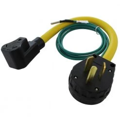 AC WORKS 1.5 ft. 10P to 30P 30 Amp Old Dryer Plug to 30 Amp RV Adapter