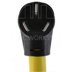 AC WORKS 1.5 ft. 3-Prong 50A Old Range/ Welder Outlet to NEMA 14-50R EV/ RV 50 Amp 125/250-Volt Connector -Extension Cords Sales Store ac works extension cord accessories rv10501450 018 4f 1000