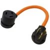 AC WORKS 1.5 ft. 10-50P 50 Amp 3-Prong Plug to 10-30R 3-Prong Dryer Outlet -Extension Cords Sales Store ac works extension cord accessories s10501030 018 64 1000