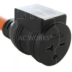 AC WORKS 1 ft. 50 Amp 3-Prong Welder/ Range/ Dryer Plug to 6-15/20 Outlet with 20 Amp Breaker -Extension Cords Sales Store ac works extension cord accessories s1050cb620 1f 1000
