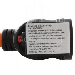 AC WORKS 1 ft. 30 Amp 4-Prong 14-30P Dryer Plug to 6-15/20 Outlet with 20 Amp Breaker -Extension Cords Sales Store ac works extension cord accessories s1430cb620 fa 1000