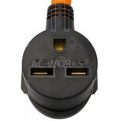 AC WORKS 1.5 ft 14-50P 4-Prong Range/Generator Plug to 6-30R 3-Prong 30 Amp 250-Volt HVAC Female Adapter -Extension Cords Sales Store ac works extension cord accessories s1450630 018 1f 1000