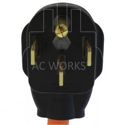 AC WORKS 1.5 ft 14-50P 4-Prong Range/Generator Plug to 6-30R 3-Prong 30 Amp 250-Volt HVAC Female Adapter -Extension Cords Sales Store ac works extension cord accessories s1450630 018 4f 1000