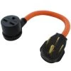 AC WORKS 1.5 ft 14-50P 4-Prong Range/Generator Plug to 6-30R 3-Prong 30 Amp 250-Volt HVAC Female Adapter -Extension Cords Sales Store ac works extension cord accessories s1450630 018 64 1000