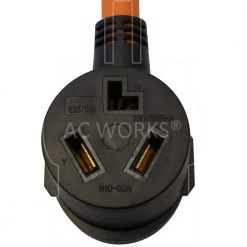 AC WORKS 1.5 ft. 6-50P 50 Amp Welder Plug to 10-30R 3-Prong Dryer Outlet -Extension Cords Sales Store ac works extension cord accessories s6501030 018 1f 1000
