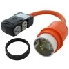 AC WORKS 1.5 ft. SS2-50P Marine Plug to (4) Home Outlets with 20 Amp Breaker -Extension Cords Sales Store ac works extension cord accessories ss2cbf520 64 1000