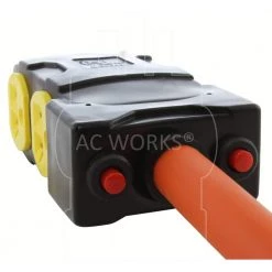 AC WORKS 1.5 ft. SS2-50P Marine Plug to (4) Home Outlets with 20 Amp Breaker -Extension Cords Sales Store ac works extension cord accessories ss2cbf520 fa 1000