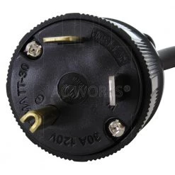 AC WORKS 1 ft. 30 Amp 125-Volt NEMA TT-30 RV Outlet Extender -Extension Cords Sales Store ac works extension cord accessories stt30pr 012 4f 1000