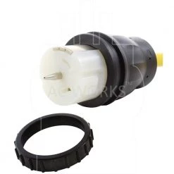 AC WORKS 1.5 ft. 10/3 Generator Transfer Switches 15 Amp Household Plug to CS6364 50 Amp Locking Connector -Extension Cords Sales Store ac works extension cord accessories tes515 018 1f 1000