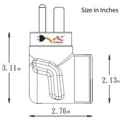 AC WORKS 6-50P Welder Plug to 10-50R 3-Prong 50 Amp 125/250-Volt Older Dryer/Range Adapter 13 AC WORKS 6-50P Welder Plug to 10-50R 3-Prong 50 Amp 125/250-Volt Older Dryer/Range Adapter -Extension Cords Sales Store ac works extension cord accessories wd6501050 44 1000
