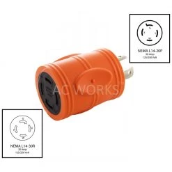 AC WORKS NEMA 6-50 Welder Adapter Kit for Various Outlets -Extension Cords Sales Store ac works extension cord accessories wdkit01 e fa 1000