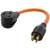 AC WORKS AC Connectors 1.5 ft. L14-20P 20 Amp 4-Prong Generator Locking Plug to 6-50 Welder Adapter -Extension Cords Sales Store ac works extension cord accessories wdl1420650 018 64 1000