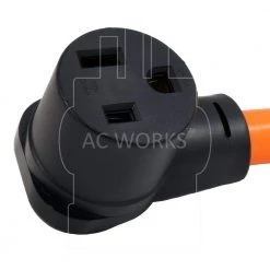 AC WORKS 1.5 ft. 50 Amp 125/250-Volt SS2-50P/CS6365 Locking Plug to 6-50R Welder Adapter Cord -Extension Cords Sales Store ac works extension cord accessories wdss2650 018 1f 1000