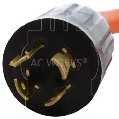 AC WORKS 1.5 ft. L14-20P Generator 4-Prong 20 Amp Plug to (4) NEMA 5-15/20R 20 Amp Household Female Connectors Cord -Extension Cords Sales Store ac works generator cords l1420f520 018 4f 1000