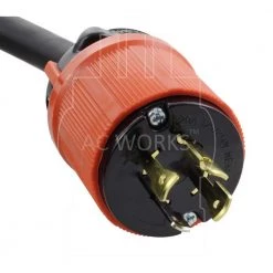 AC WORKS 10 ft. Soow 12/4 Nema L14-20 125-Volt/250-Volt 20 Amp Generator Rubber Extension Cord 12 AC WORKS 10 ft. Soow 12/4 Nema L14-20 125-Volt/250-Volt 20 Amp Generator Rubber Extension Cord -Extension Cords Sales Store ac works generator cords l1420pr 010e 1f 1000