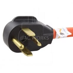AC WORKS AC Connectors 1.5 ft. 10/4 30 Amp 4-Prong Dryer Plug to L14-30R 4-Prong 30 Amp Generator Locking Female -Extension Cords Sales Store ac works generator cords s1430l1430 018 4f 1000