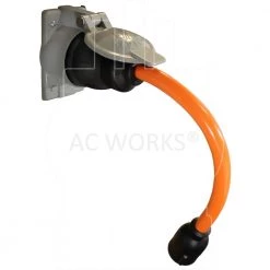 AC WORKS 1.5 ft. 50 Amp 125-Volt/250-Volt SS2-50/ CS6365 Locking Plug to L14-30 30-Amp 4-Prong Generator Adapter Cord -Extension Cords Sales Store ac works generator cords ss2l1430 018 31 1000