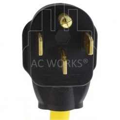AC WORKS 1.5 ft. 14-50P RV/Generator/Range Plug to 30 Amp RV Adapter -Extension Cords Sales Store ac works rv marine cords rv1450tt 018 4f 1000